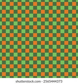  A seamless checkered plaid pattern featuring a vibrant combination of  tones. The design incorporates a herringbone texture within squares, making it perfect for textiles, fabric designs, 