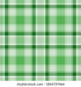 Nahtlose karierte Planiermuster. Traditionelles Textildekor in Grün. für die Textilgestaltung