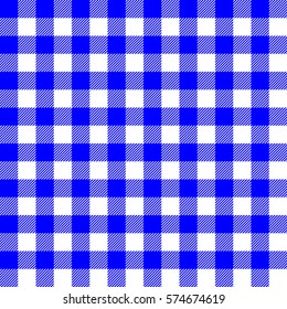 Seamless checkered and tartan pattern with blue-white stripes and squares - Eps10 vector graphics and illustration