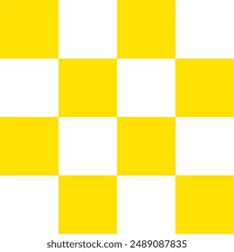 Seamless Checkered Yellow and White Seamless Pattern