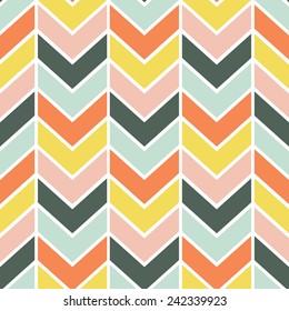 Seamless Cheerful Chevron Pattern