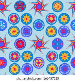 Seamless cheerful colorful pattern 