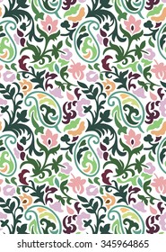 Seamless cheerful pattern spring. Bright vector designs for cards, prints and packages