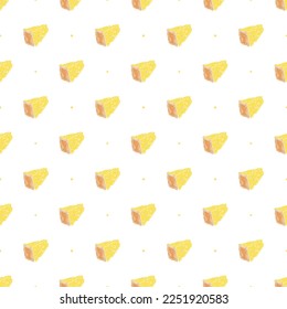 seamless cheese pattern. Doodle vector pattern with cheese icons. cheese background