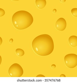 Seamless Cheese Pattern. Vector food background