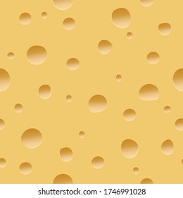 Seamless cheese pattern. Vector illustration