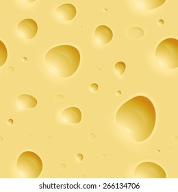 Seamless cheese texture. Vector cheese background