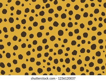 Seamless cheetah pattern skins vector