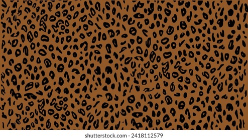 Patrón de impresión de piel de chita sin foco. Diseño de textura redonda de leopardo, chita. Impresión de leopardo para tela