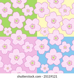 Seamless cherry blossom