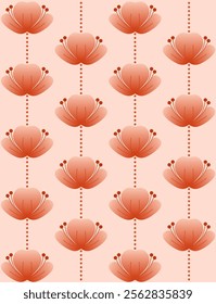 Seamless cherry blossom pattern background. Perfect for fabric and wallpaper projects.