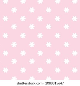 Seamless cherry blossom pattern on pink background. Plant graphic vector wallpaper.