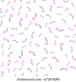 Seamless cherry blossom or sakura floral pattern