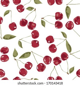 seamless cherry pattern 