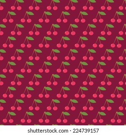 Seamless cherry  pattern