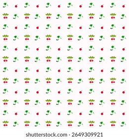 seamless cherry pattern vector design