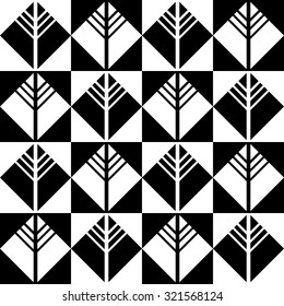 seamless chess design symmetry pattern, vector illustration
