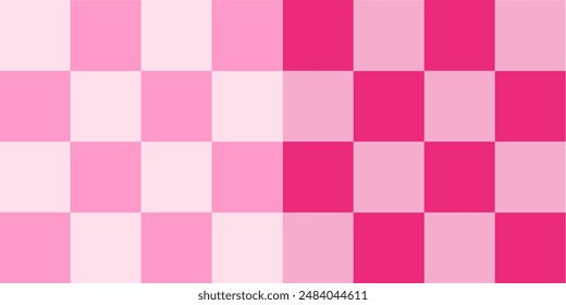 Patrón cuadrado rosa de ajedrez sin costura para el fondo.