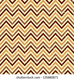 Seamless chevron pattern in beige and brown.