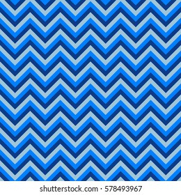 Seamless chevron pattern with blue lines. Vector illustration.  Background for dress, manufacturing, wallpapers, prints, gift wrap and scrapbook. 

