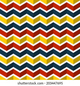 Seamless chevron pattern. Colorful abstract background. Vector illustration.