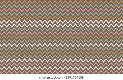 Seamless Chevron Pattern in Earthy Tones