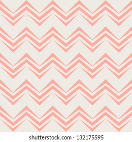 Seamless chevron pattern in retro style. Can be used to fabric design, wallpaper, decorative paper, scrapbook albums, web design, etc. Swatches of seamless pattern included in the file.