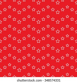 Seamless chevron pattern of stars. Garlands of stars. Christmas starry zigzag background. Vector Illustration.