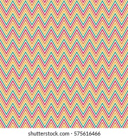 Seamless Chevron Zigzag Pattern Vector