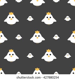 Seamless Chick Pattern. 