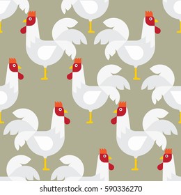 Seamless Chicken Pattern