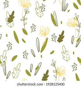 Seamless childish forest pattern. Seamless pattern for fabric, paper, wrapping and other