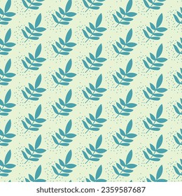 Seamless childish pattern with cute hand drawn flower. for fabric, print, textile, wallpaper, apparel