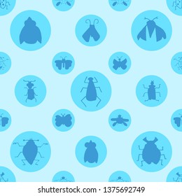 Seamless childish pattern with funny insects. Creative scandinavian kids texture for fabric, wrapping, textile, wallpaper, apparel.