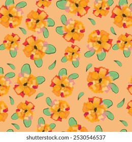 Patrón infantil sin fisuras con Formas abstractas dibujadas a mano, hojas y arco iris. Verano tropical, de moda, tela escandinava de los niños, textura de envoltura, textil, Fondo de pantalla, cartel, ropa.
