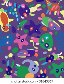 seamless childish pattern V.2
