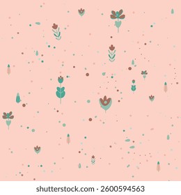 Seamless Children Decoration Pattern, Light Complementary Wallpaper