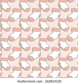 Seamless children pattern. Vector background