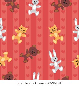 seamless children's background with toys