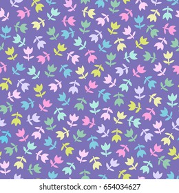 Seamless children`s floral pattern.Vector