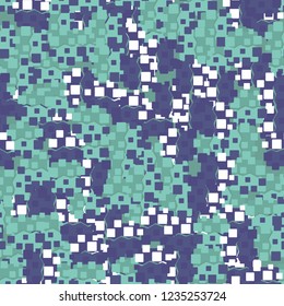 Seamless children's pattern created on the basis of rounded squares.