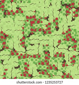 Seamless children's pattern created on the basis of rounded squares.