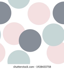 Seamless children's pattern with multicolored circles. Ideal for baby fabrics, textiles, backgrounds, packaging, covers. Creative background vector