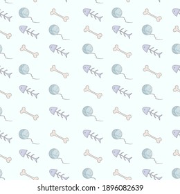 Seamless children's pattern, in soft colors 