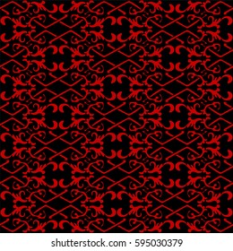Seamless Chinese Background Check Cross Spiral Chain