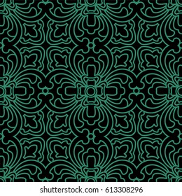 Seamless Chinese Background Curve Cross Geometry Line