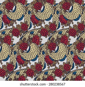 Seamless chinese dragon texture