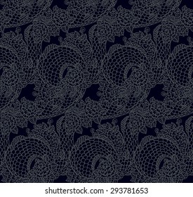 Seamless chinese dragon texture