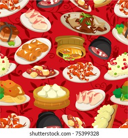 seamless chinese food pattern