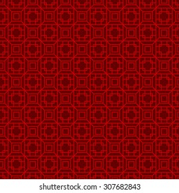 Seamless Chinese geometry square polygon lattice window tracery pattern background.
Seamless background image of Chinese style red geometry square polygon line window tracery pattern.
